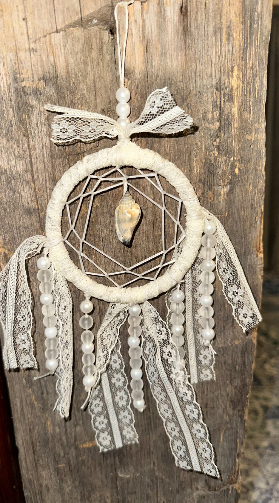 Lace, Pearls, & Seashell Serenity